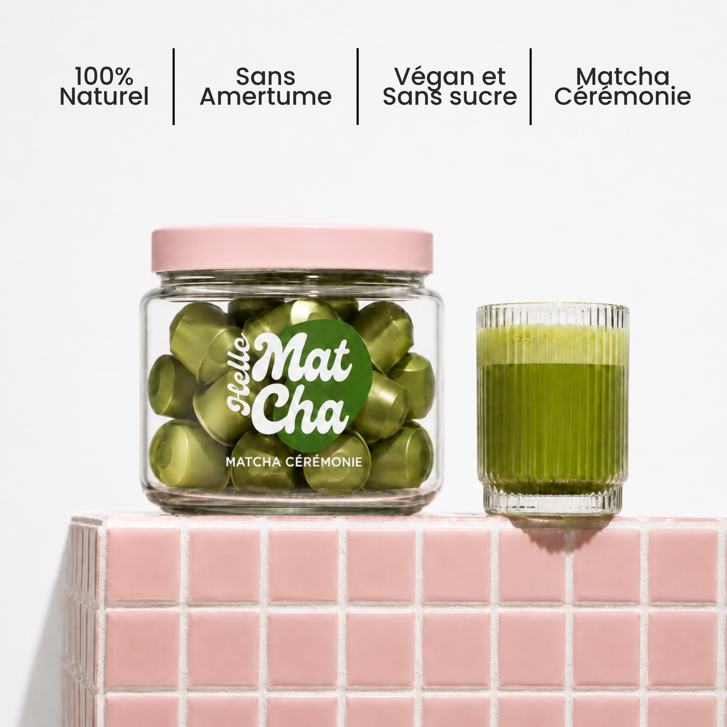 Gamme de capsules de matcha HelloMatcha compatibles Nespresso®