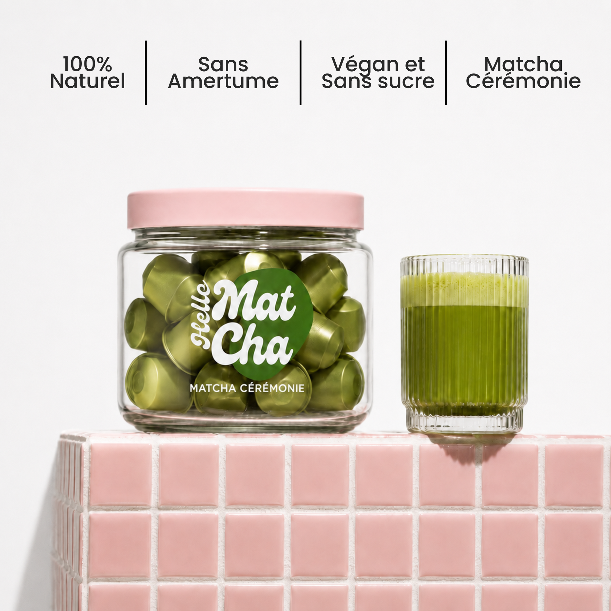 Gamme de capsules de matcha HelloMatcha compatibles Nespresso®
